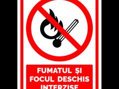 Semn fumatul si focul deschis interzis